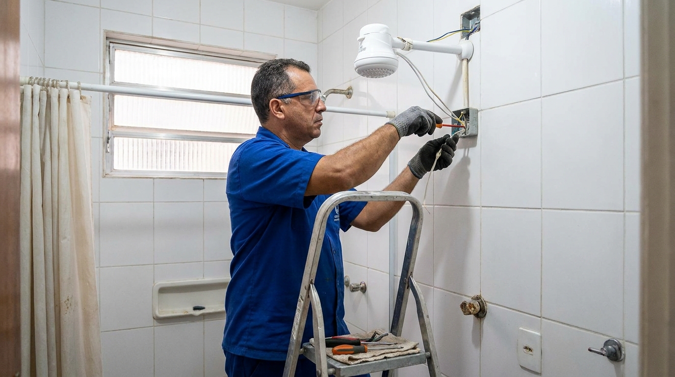 Instalacao de chuveiro eletrico em Guarapari‑ES