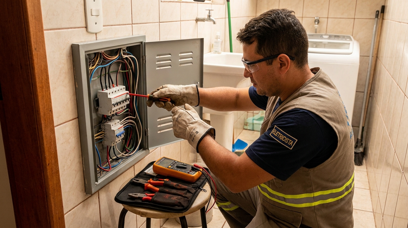 Instalacao de disjuntor residencial em Guarapari‑ES